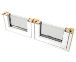 Triple Glazed Aluminium-Clad Window Cross Section