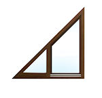 Angled Window with Tilt and Turn Sash