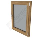 Hardwood option: oak or meranti inward opening casement window